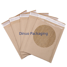 100% Kraft Paper Courier Delivery Bag Honeycomb Paper Cushion Mailer