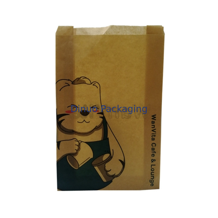 Foods Translucent Biodegradable Wax Paper Bags With Adhesive Strip Gusset Glassine Envelopes