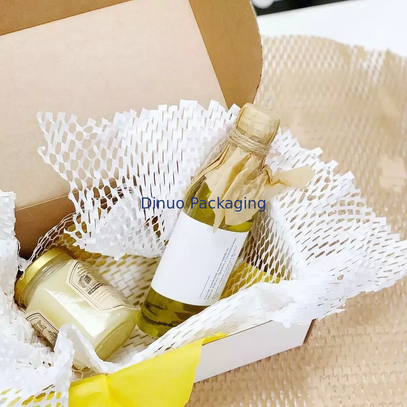 Biodegradable Protective Cushioning Filling Buffer Packaging Roll Kraft Wrap Honeycomb