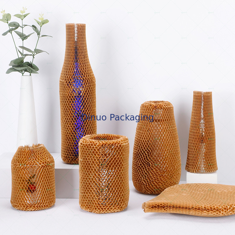 Shockproof Protective Honeycomb Structure Paper For Logistics Red Wine Ceramic Packaging