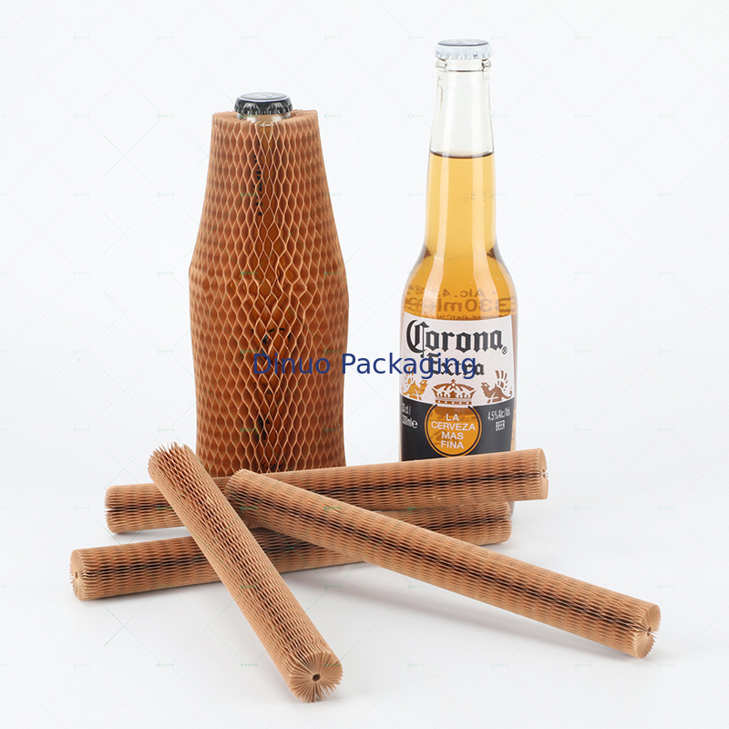 Honeycomb Cushioning Paper Sleeve Wine Kraft Wrapping Roll Packaging Protection
