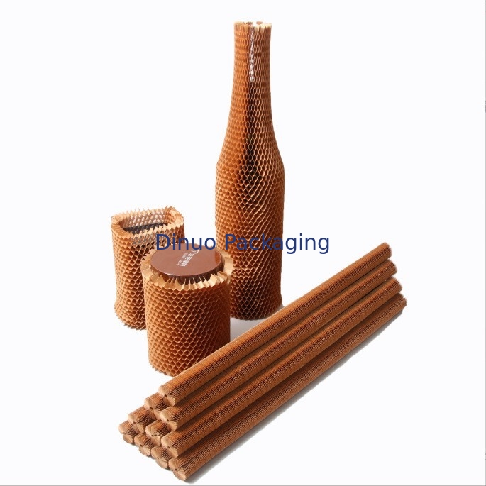 Shockproof Protective Honeycomb Structure Paper For Logistics Red Wine Ceramic Packaging