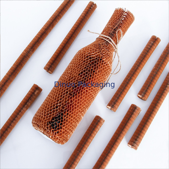 Eco Friendly Material Honeycomb Wrapping Kraft Paper Rolls For Fragile Gift Products