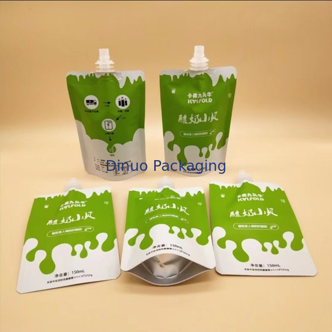 Biodegradable Custom Printed Stand Up Pouches Liquid Baby Milk / Jelly Food Pouch