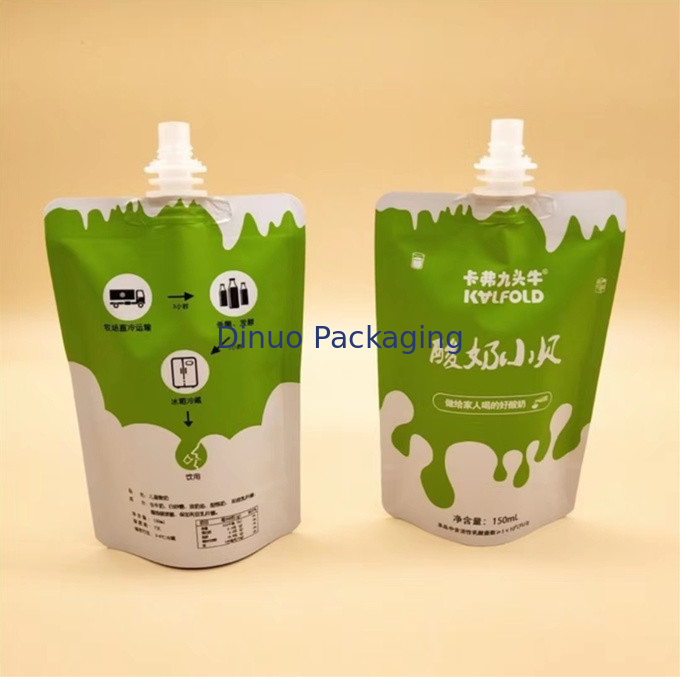 Biodegradable Custom Printed Stand Up Pouches Liquid Baby Milk / Jelly Food Pouch