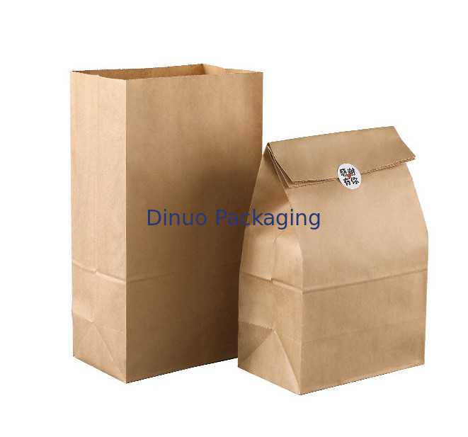 100% Recyclable Pure Paper Mailer Bag With Gusset On Sides And Bottom