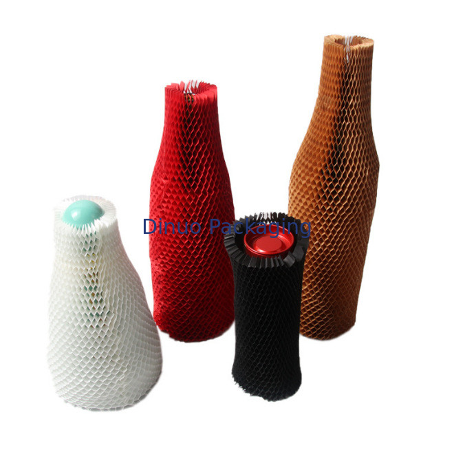 Honeycomb Craft Packing Cushion Paper Sleeve Extensible Recyclable For Wine