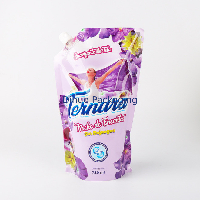 Laundry Detergent Custom Printed Stand Up Pouches Refill Liquid Soap Packaging Bag