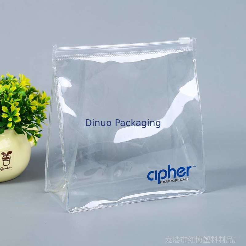 Soft PVC Packaging Bags Transparent Color , Towel Package Bags Eco friendly