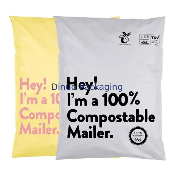 Biodegradable Compostable Printable Mailer Bags Lightweight Eco Friendly Packaging