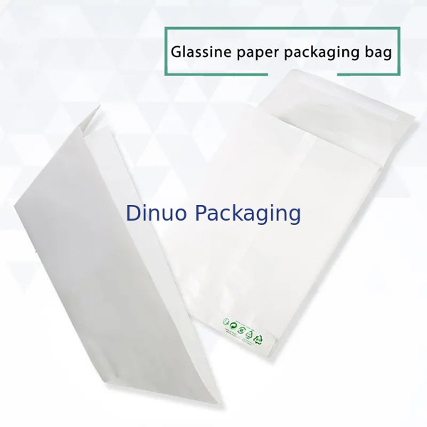 Custom Logo Glassine Paper Pouch Biodegradable Gravure Printing Translucent Paper Bag