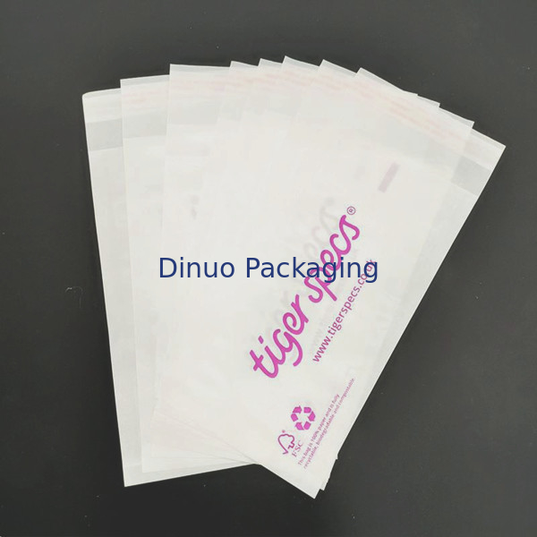 Embossed Mini Semi Disposable Glassine Wax Paper Bag Self Seal Transparent  Envelope