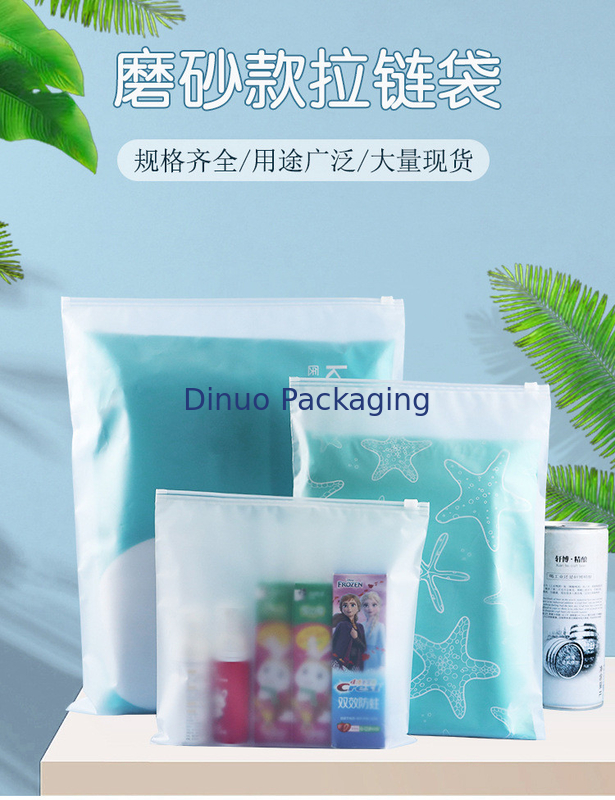 Recyclable CPE Zipper Bags 22um - 150um In Customized Colors