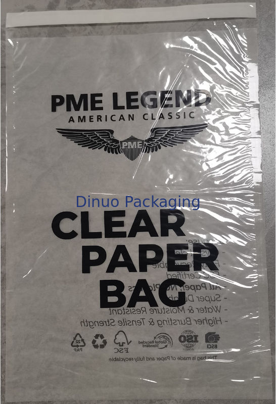 FSC Certified Glassine Paper Envelope Recyclable Eco-Conscious Choice One Side Semitransparent One Side 100% Transparent