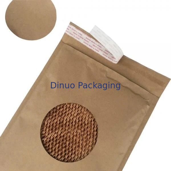 Cellular Shaped Kraft Corrugated Envelopes Padded Honeycomb Paper For Shipping