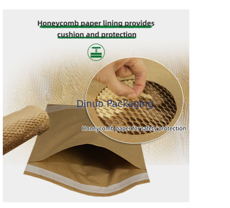 Cellular Shaped Kraft Corrugated Envelopes Padded Honeycomb Paper For Shipping