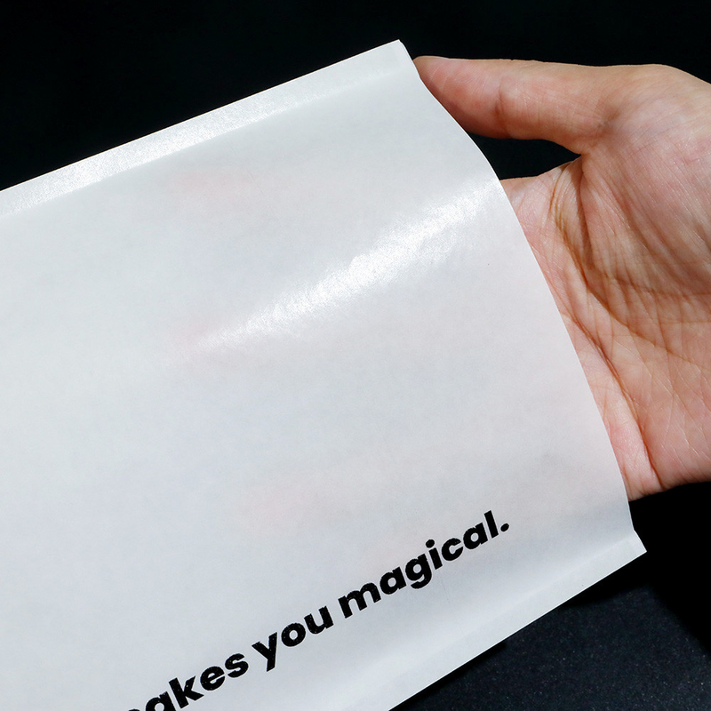 Wholesale Embossed Mini Semi Disposable Self Seal Transparent Biodegradable Envelope Glassine Wax Paper Bag