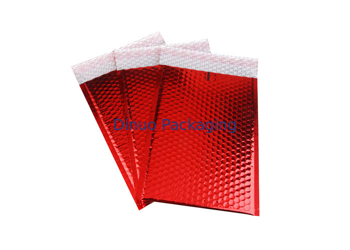 Bright Red Color Metallic Bubble Envelopes Bubble Mailers 245x330 #A4