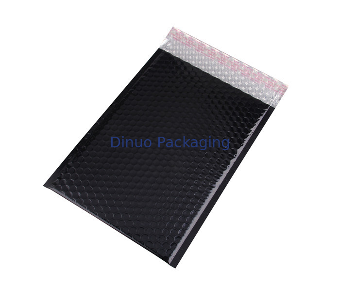 Durable Black Metallic Bubble Mailers Biodegradable Waterproof For Shipping