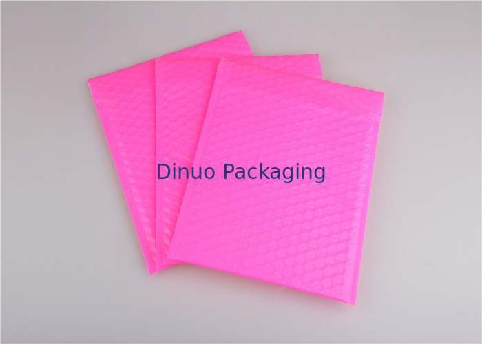 Poly Pink Bubble Mailers Bags , Colorful Bubble Mailing Envelopes For Packaging