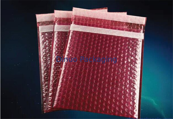 Multifunctional Poly Bubble Mailers Red Color 7.25"X12" #1 Size Biodegradable