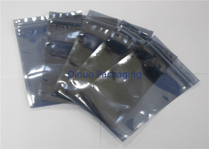 Zip Lock / Open Top ESD Shielded Anti Static Bag Moisture Resistant