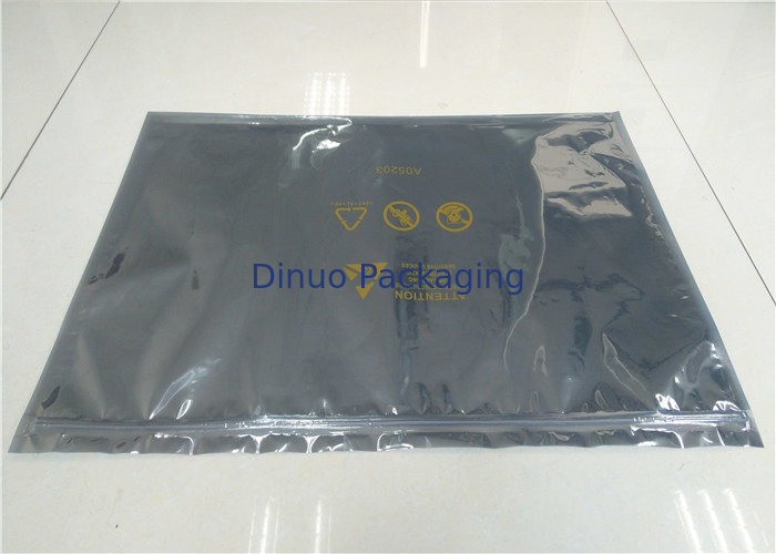 Customized Logo Ziplock ESD Shielding Bags Static Proof For PCB / IC Packaging