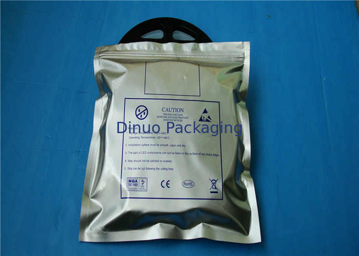 Moisture Proof Stand Up Aluminum Foil Bags With Zipper And Tear Notch Anti Static