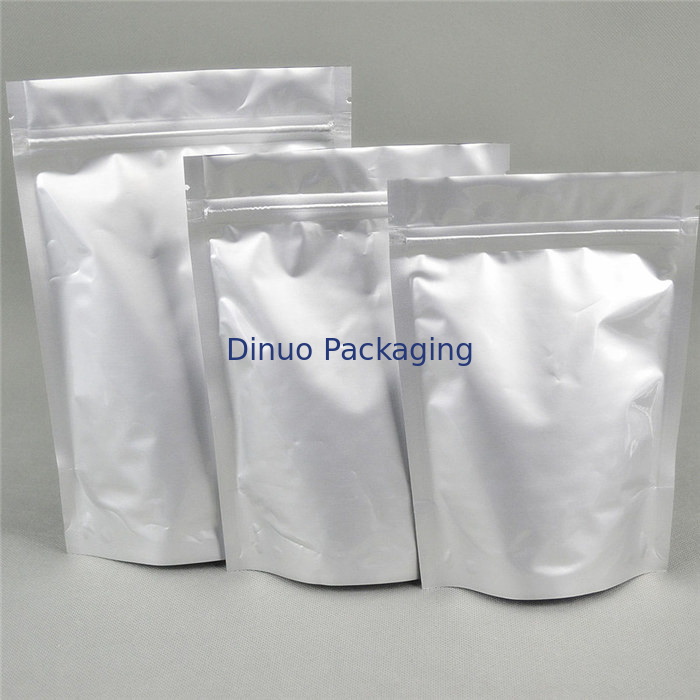 Moisture Proof Stand Up Aluminum Foil Bags With Zipper And Tear Notch Anti Static