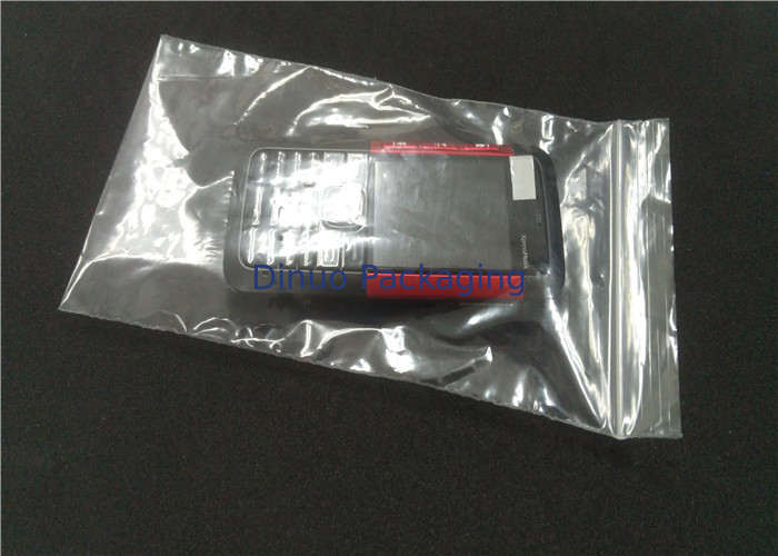Custom Printed Anti Static PE Plastic Bags Waterproof Anti Dust With Ziplock Top