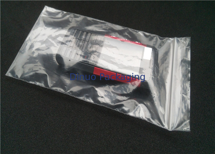 Custom Printed Anti Static PE Plastic Bags Waterproof Anti Dust With Ziplock Top