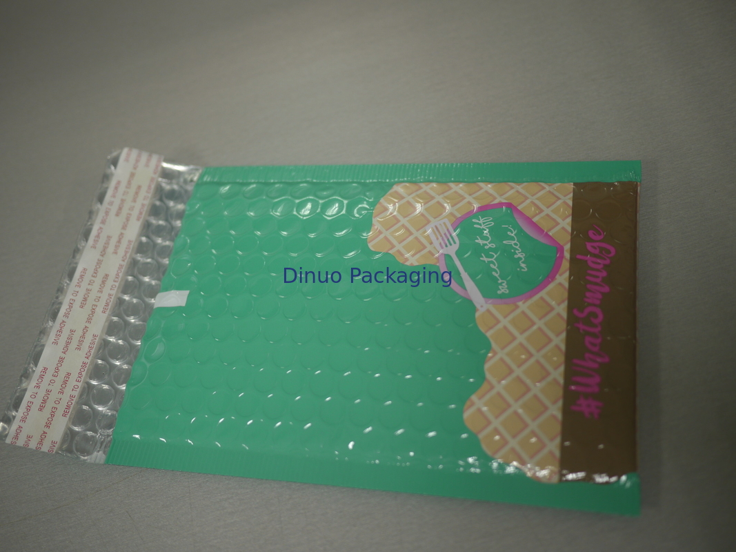 Padded Mailing Envelope With Bubble Wrap Inside , Colored Bubble Mailers
