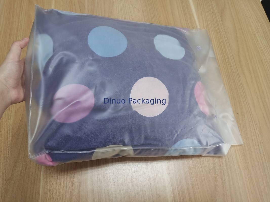 Clear PVC Packaging Bags With Button For Pillow And Four Piece Suit Package