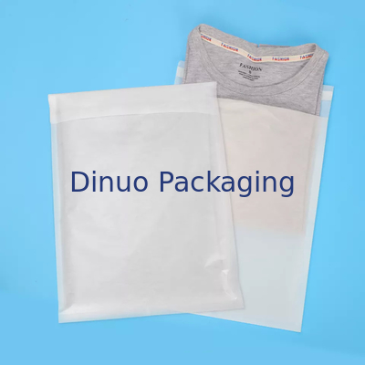 Garment Clear Glassine Paper Bag Non Plastic Gusset For T-Shirt