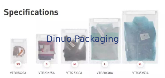 Garment Clear Glassine Paper Bag Non Plastic Gusset For T-Shirt