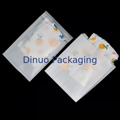 Semi Transparent Glassine Paper Bag Eco Friendly Biodegradable Grease Resistant