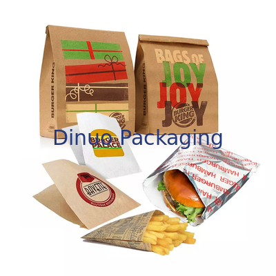 Biodegradable Flat Glassine Envelopes Lined V Shape Sharp Bottom Kraft Paper Sandwich Cookies Bags