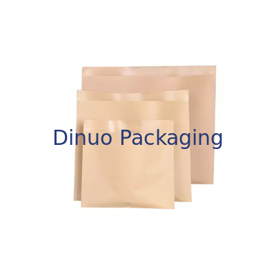 100 Pack Biodegradable Flat Kraft Paper Bags Envelopes For Cookie Popcorn Sandwichs