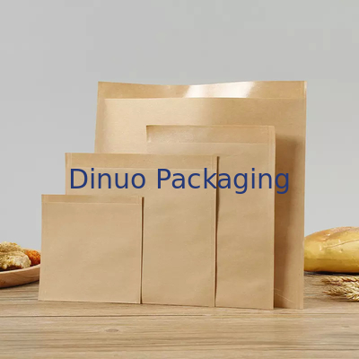 100 Pack Biodegradable Flat Kraft Paper Bags Envelopes For Cookie Popcorn Sandwichs