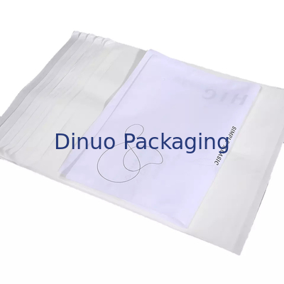 Custom Logo Waterproof Clothing Stamped Glassine Paper Bag White Packing Pouch Envelope