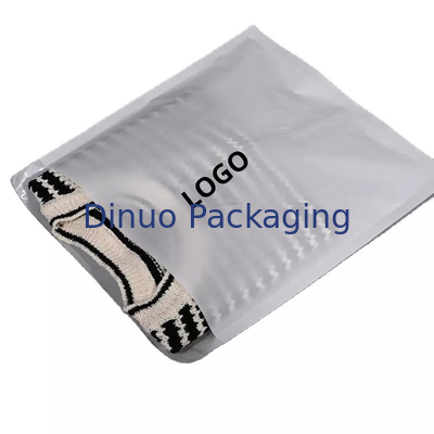 Custom Logo Waterproof Clothing Stamped Glassine Paper Bag White Packing Pouch Envelope