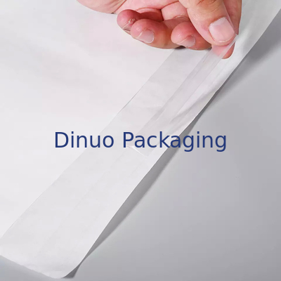 Custom Logo Waterproof Clothing Stamped Glassine Paper Bag White Packing Pouch Envelope