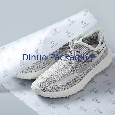 Recyclable Christmas White Tissue Paper Wrap Gift Shoe Packaging With Custom Logo