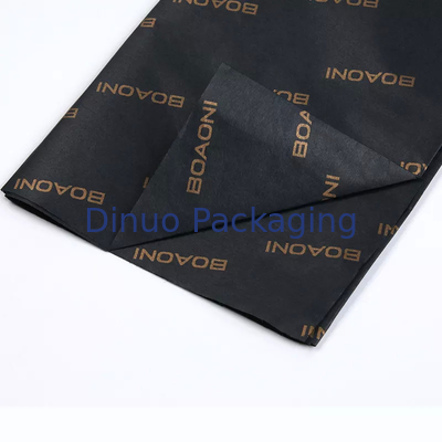 Black Gift Happy Birthday Christmas Tissue Paper Wrap Custom Logo For Shoe Clothing