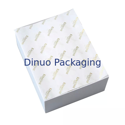 Branded White And Gold Metal Tissue Paper Wrap For Women Bag / Jewellery