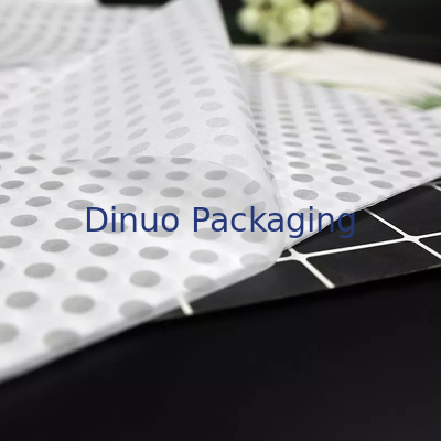 Branded White And Gold Metal Tissue Paper Wrap For Women Bag / Jewellery