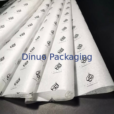 Branded White And Gold Metal Tissue Paper Wrap For Women Bag / Jewellery