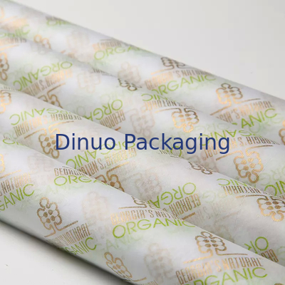 Luxury Gold Stamping Decorative Gift Packaging Color Tissue Paper For Shoe Clothing
