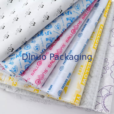 Logo Printing Colorful Tissue Paper Wrap For Birthday Holiday Wedding Gift Clothes