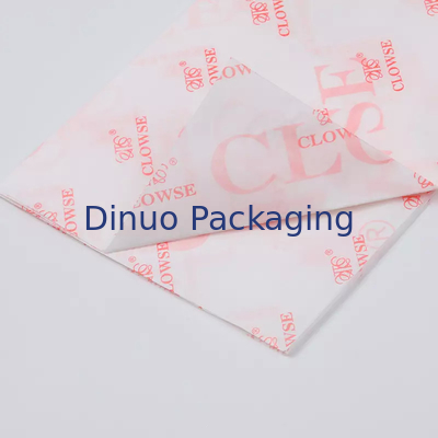 Orange Logo Personalised Printed Tissue Paper Wrap For Flower Wedding Garland Facial Gift
